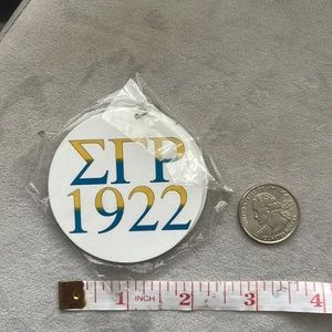 NWT  Sigma Sorority Earrings  wooden